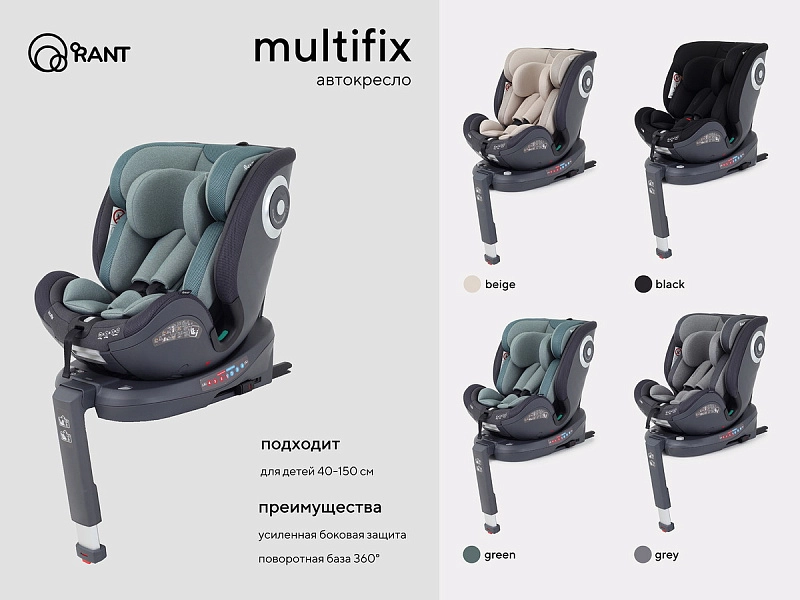 Автокресло Rant MultiFix TP01 (Grey)1