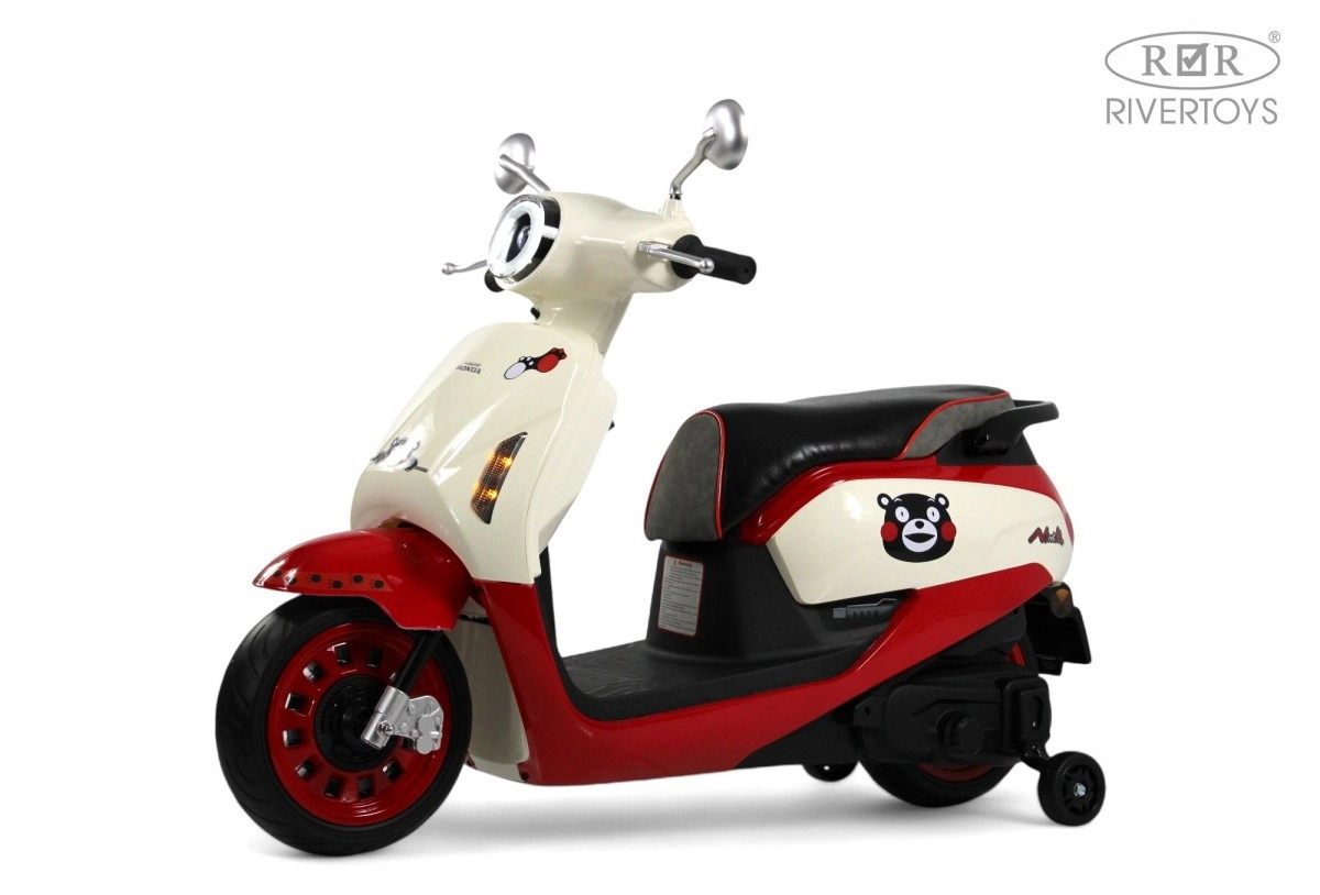 Детский электромотоцикл RiverToys Z555ZZ бежево-красный 8t3tyqb46ljbjd0tu32e5q4h5fhzi3cy