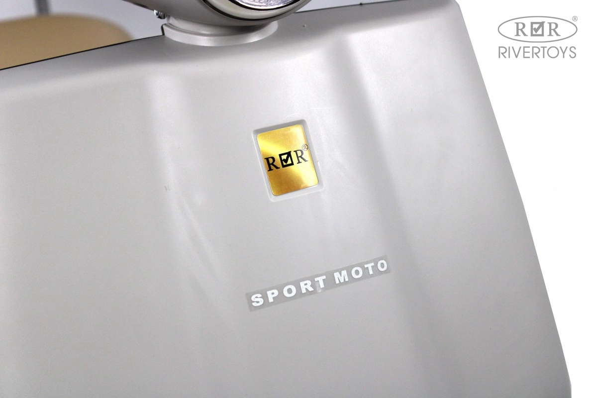 Детский электроскутер RiverToys K777PX-A серый 9cf6crjogl4g7g79zrev0dgqkgdfnanv