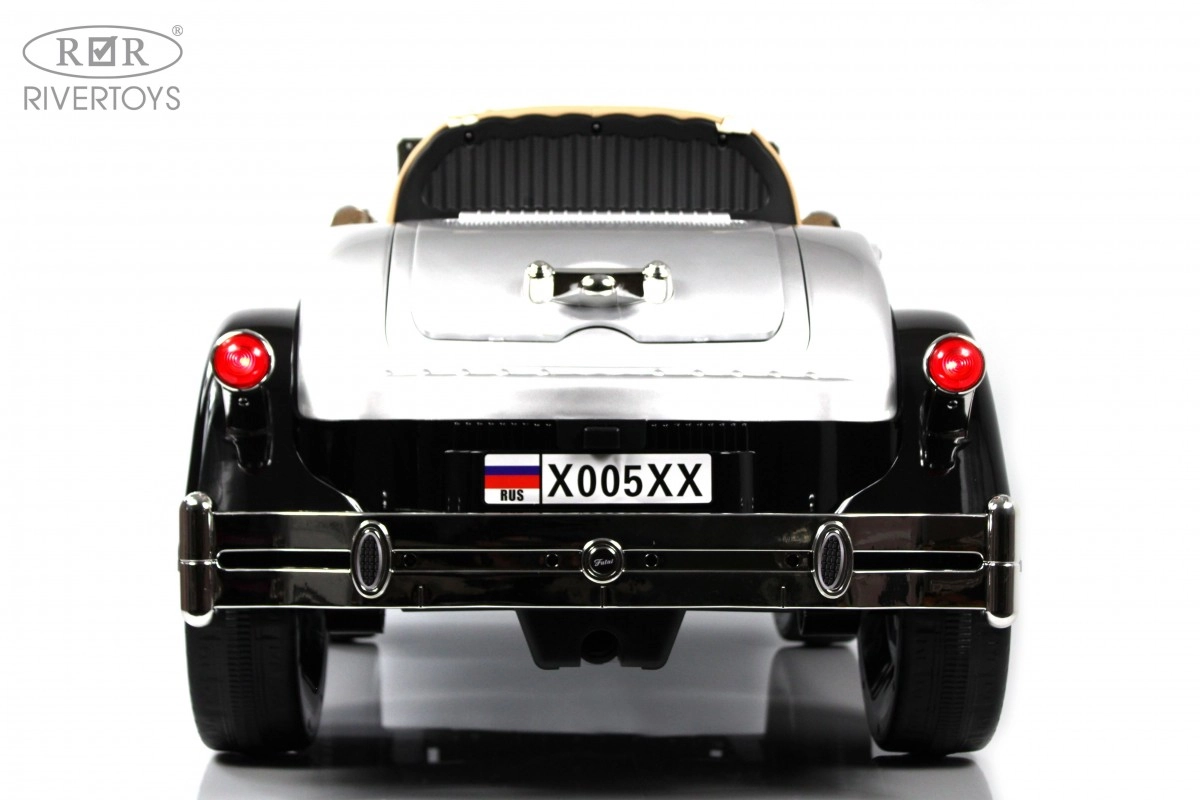 Детский электромобиль RiverToys X005XX черно-серебристый 4si9tfjhbf0jn1hzqueen4jr8e94prx3