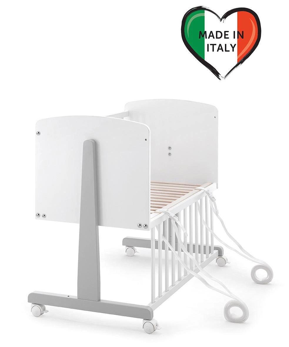 Колыбель Erbesi Ninna Cuoricine белый/серый ik7v299kplwrja3y1lv1u9bjxag0r8g3