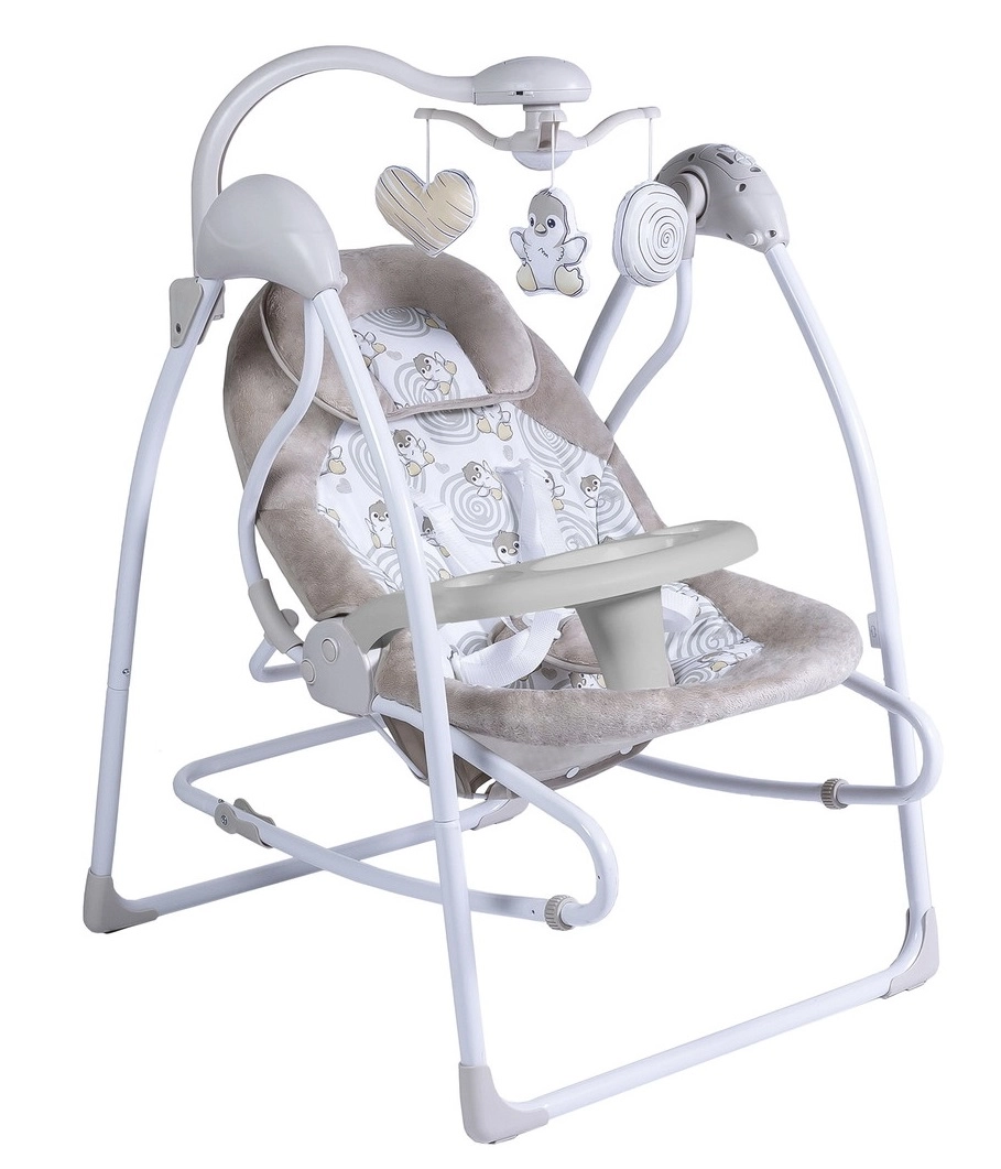 Электрокачели Sweet Baby Pure Pinguino 2 в 1 crema 2agaw3h14ul3y9j7pj6pscger9e89y5w
