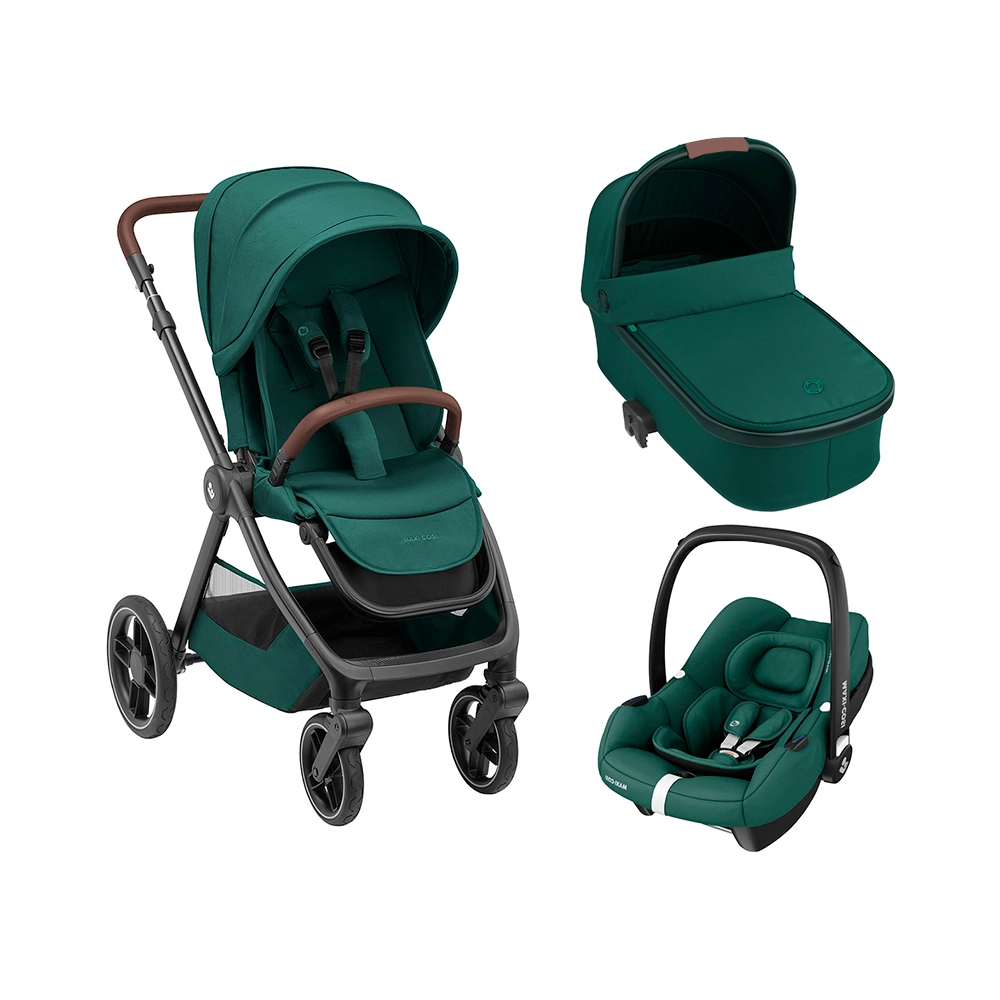 Коляска 3 в 1 Maxi-Cosi Oxford CabrioFix I-Size Essential Green c78358260eb216504c9d0c9f30210fa3