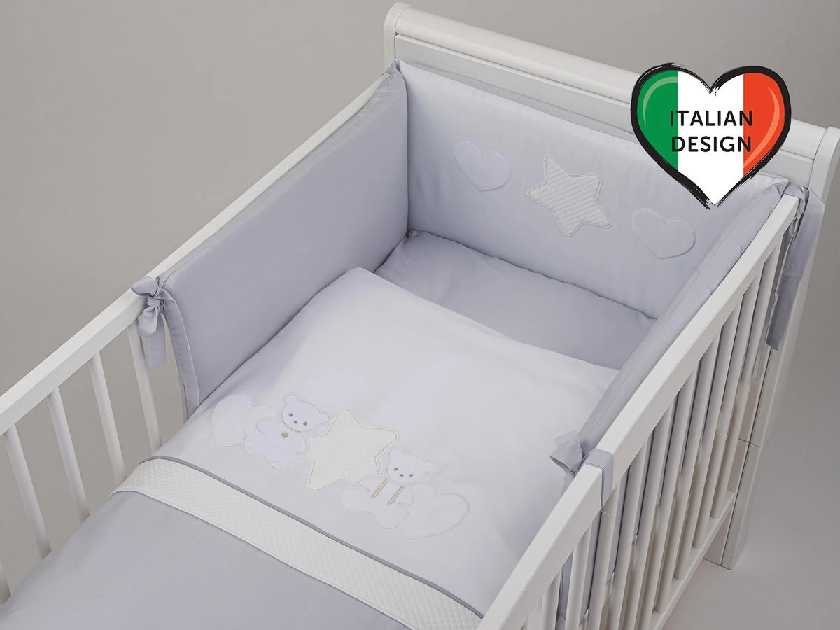 Сменный комплект постельного белья Lepre Bella, 3 предмета (125*65) Серый db6kamn2y53zuctg55ardilzu6wxjw83