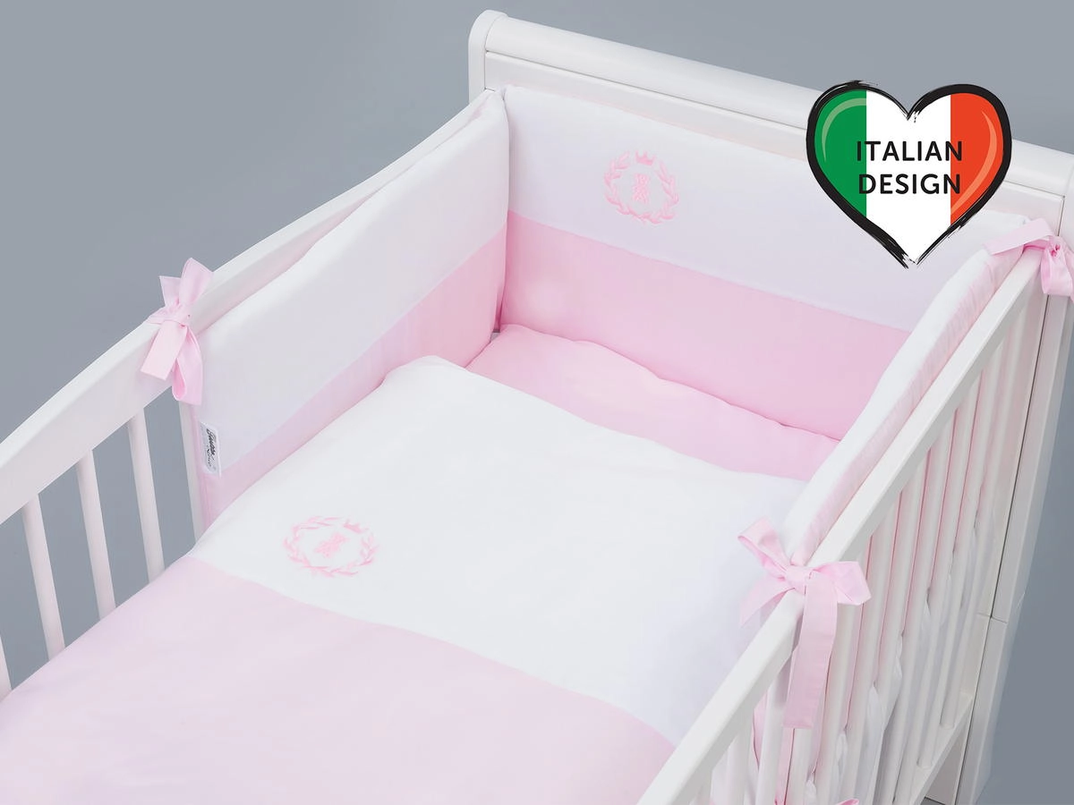 Комплект постельного белья Lepre Velour Bear 6 предметов (125*65) (Розовый пастель)