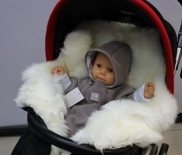 Конверт для новорожденных из овчины с длинным ворсом BOZZ222