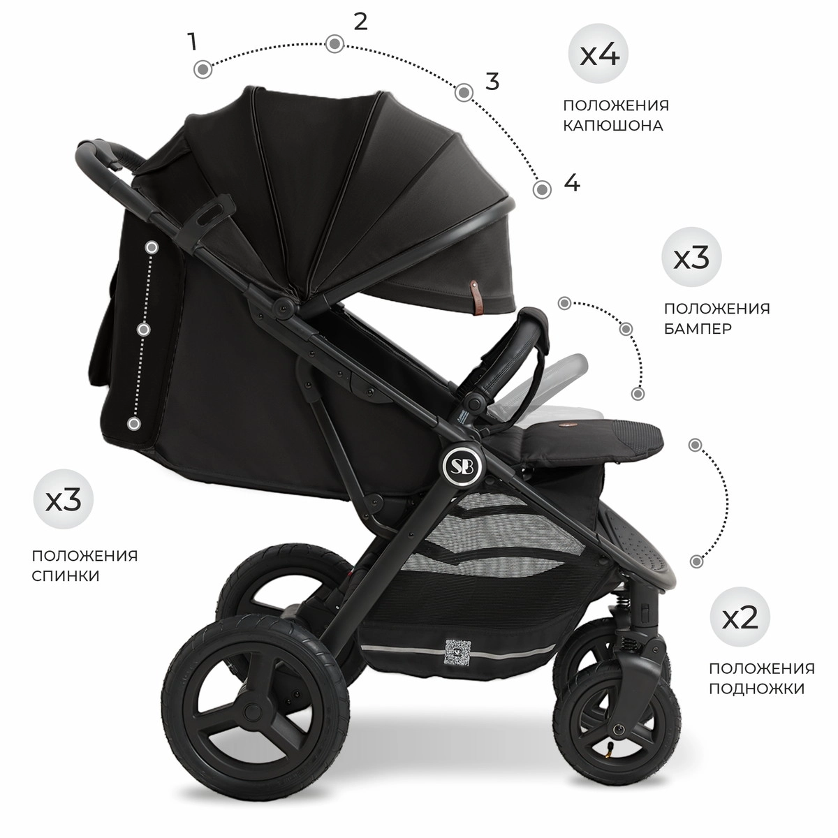 Прогулочная коляска Sweet Baby Egoista Black cxdlm9qgz3d72hd5s5a20ocrey93nn41