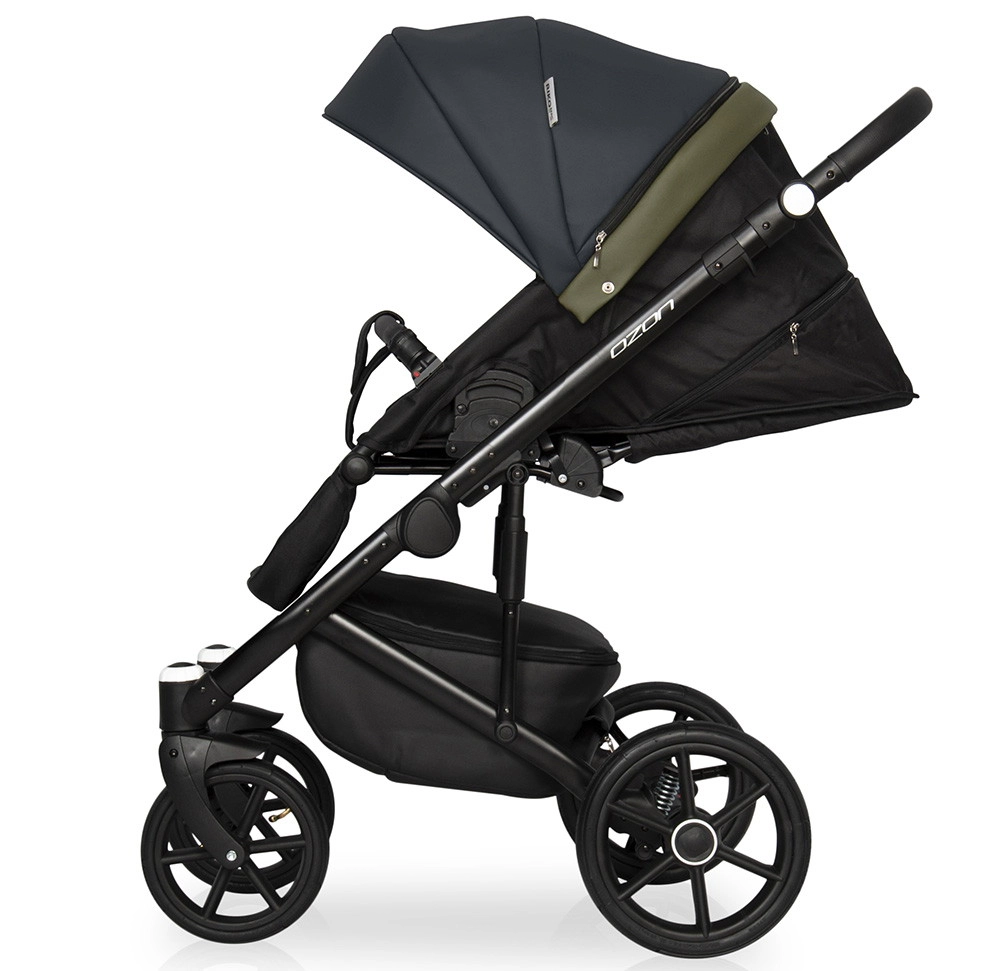 Коляска 2 в 1 RIKO BASIC OZON 02 черно-зеленый 4f3zip5m5u05sp3mtfzyjrbld289y7zr