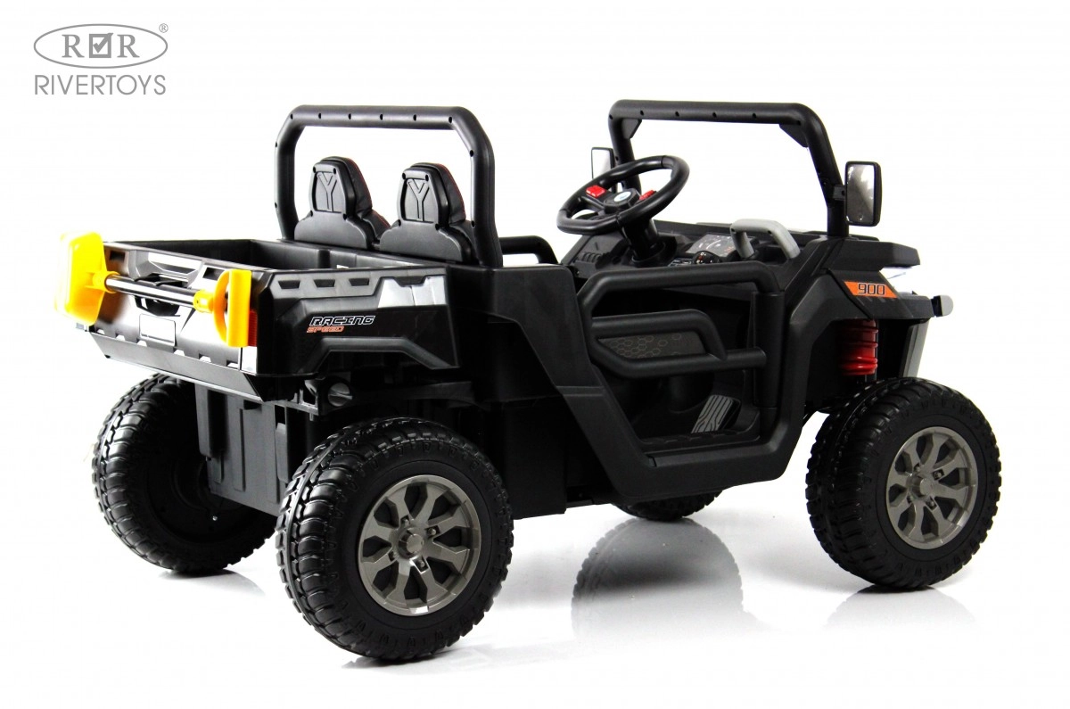 Детский электромобиль RiverToys H005HH черный yo9kibu7o1sb7mo10xpg5mwor34ey2os