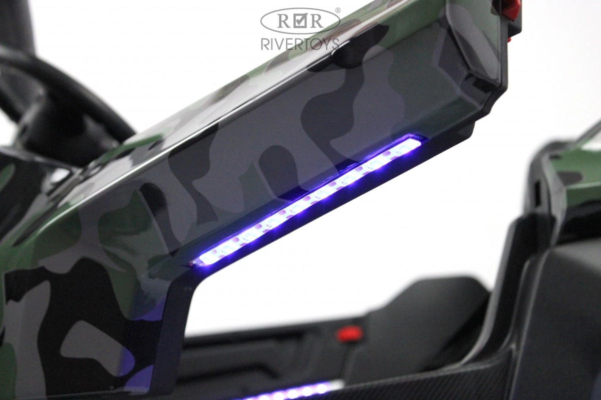 Детский электромобиль RiverToys T777TT 4WD зеленый камуфляж n1k9cm6xo1wx9b88tvqi89dd620z9mf0