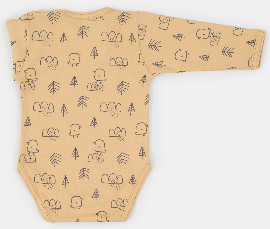 Боди MowBaby Birds с длинным рукавом 3-шт 6182 68 Yellow pgslknsk9wvazy0eruhf2dtd04nn2qed