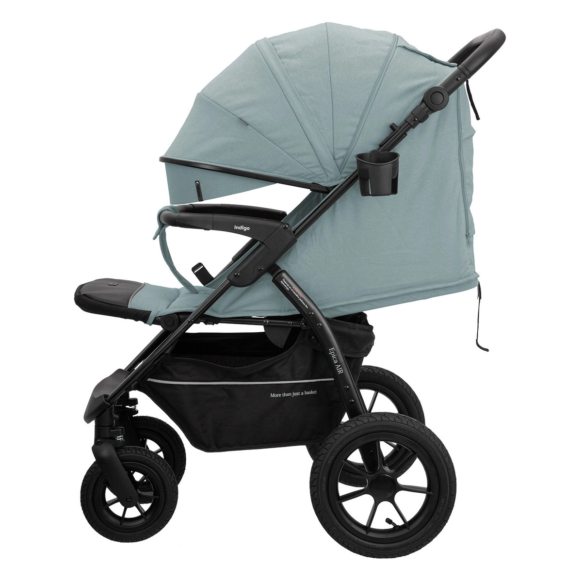 Прогулочная коляска INDIGO EPICA XL AIR с сумкой  зеленый 4girkn5y3imgsj7a1kron083e5vb2xhs