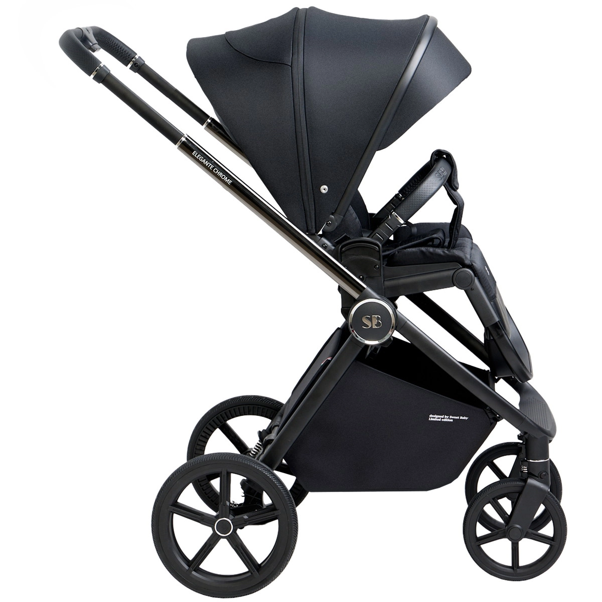 Коляска 2 в 1 Sweet Baby Elegante Chrome Black nhffc47g25stknprlnp3c00dhg894g2r