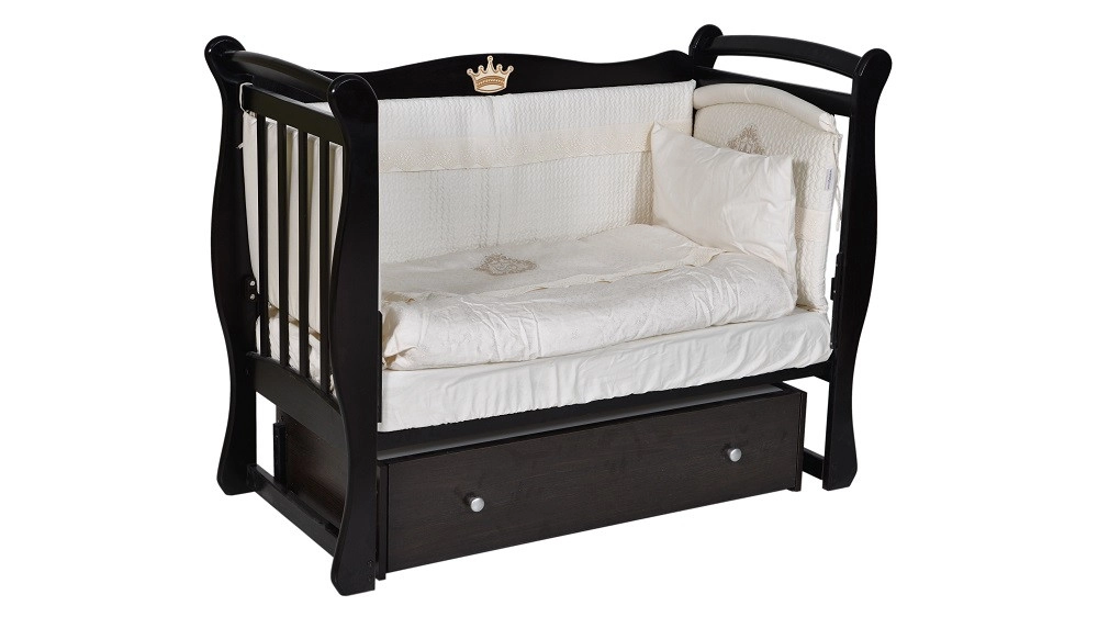 Детская кроватка Oliver Viana Elegance с универсальным маятником и ящиком Белый 91f74x3v0xjjrpric7hscpet5te9v0df