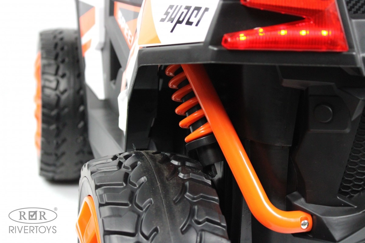 Детский электромобиль RiverToys F888FF-A оранжевый t2s13ztt2eav9cu2bevlqmz3mnj51pvb
