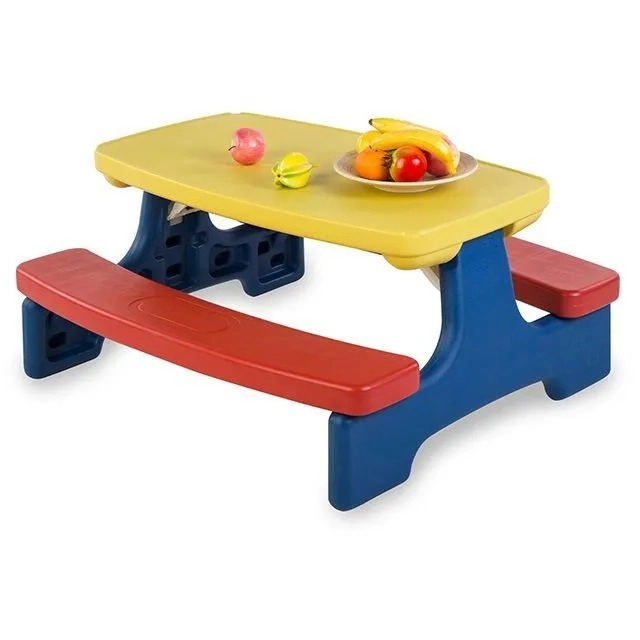 Стол садовый с лавочками UNIX Kids Garden Yellow 108131678-stol-sadovii-s-lavochkami-unix-kids-garden-yellow