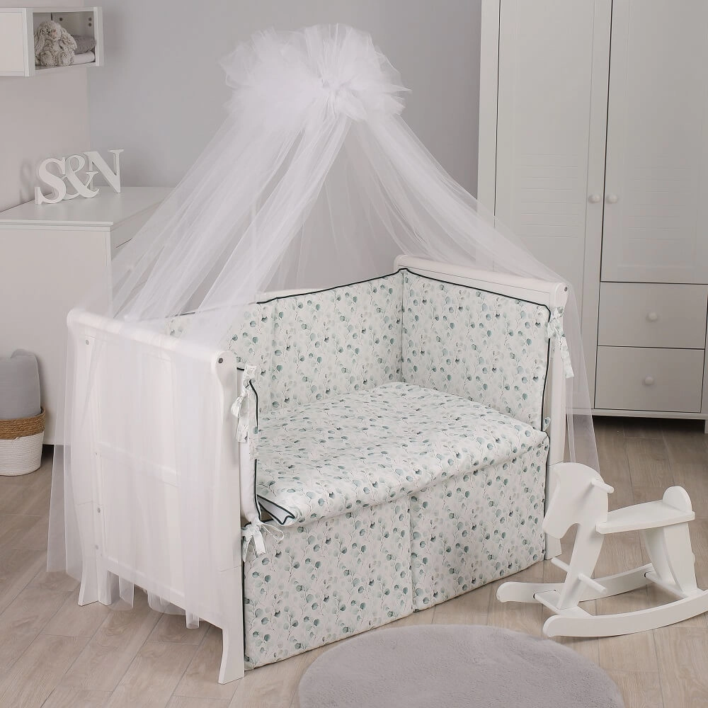 Комплект постельного белья Lepre Eucaliptus 6 предметов (125*65) Белый/Бирюзовый 108128616-komplekt-postelnogo-belya-lepre-eucaliptus-6-predmetov-1256