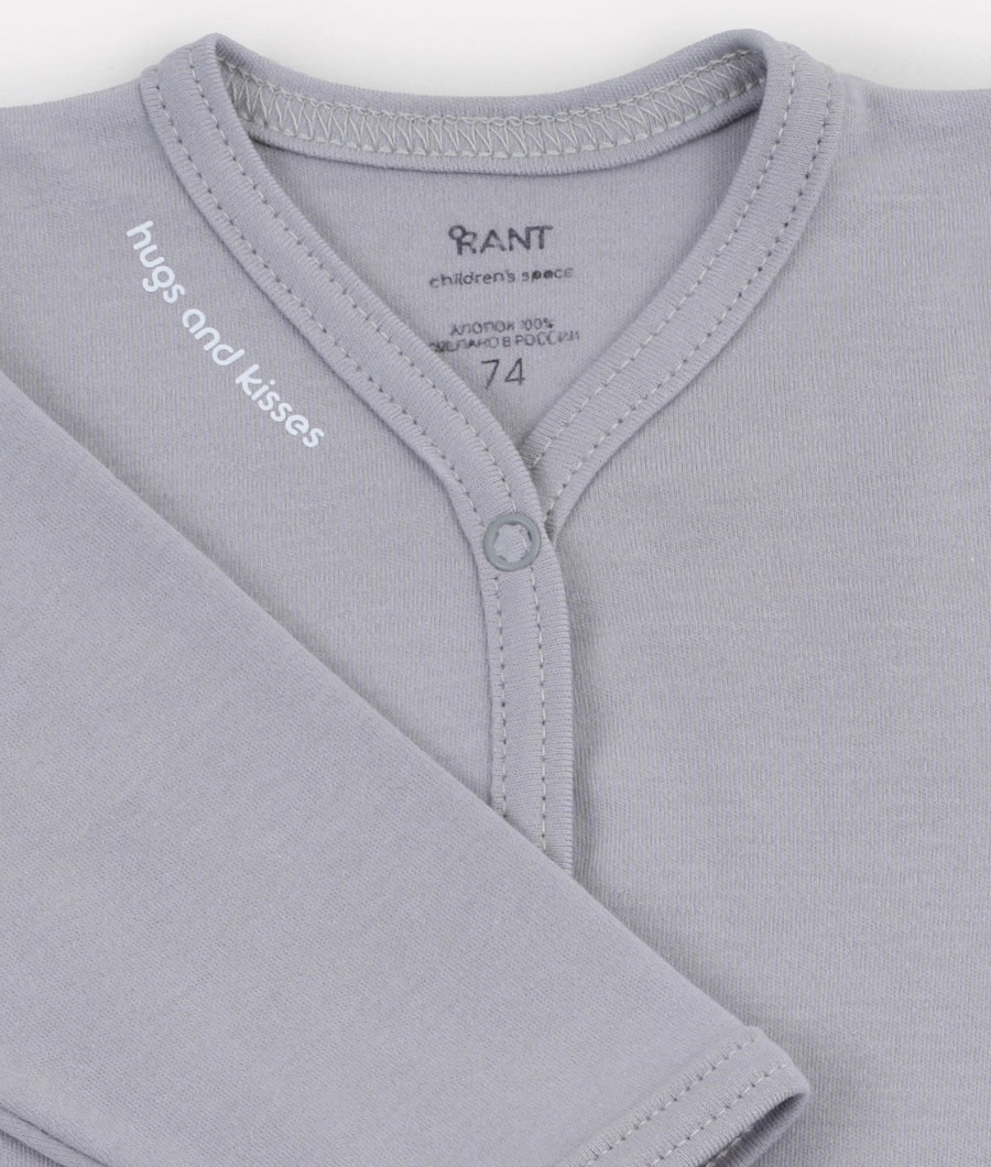Боди Rant Hugs and Kisses с длинным рукавом 6472/6772 68 Arctic Grey 0oz7b04rb03rfonz2oxeem9ag2sgh0f1