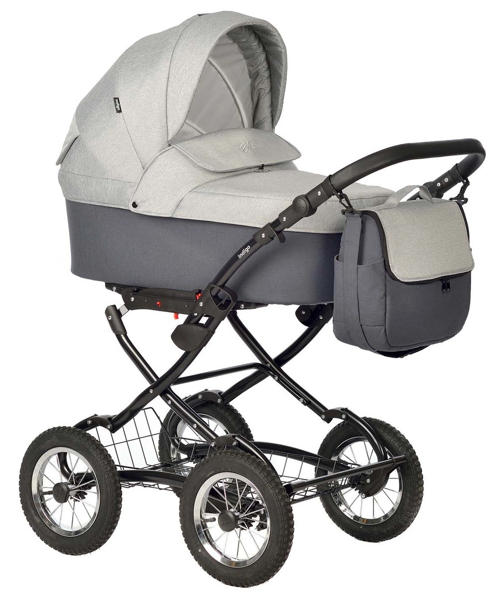 Коляска Indigo BLUES Classic  серый e13rxr3zhuia7uoechtq1yitvwjpfs3z