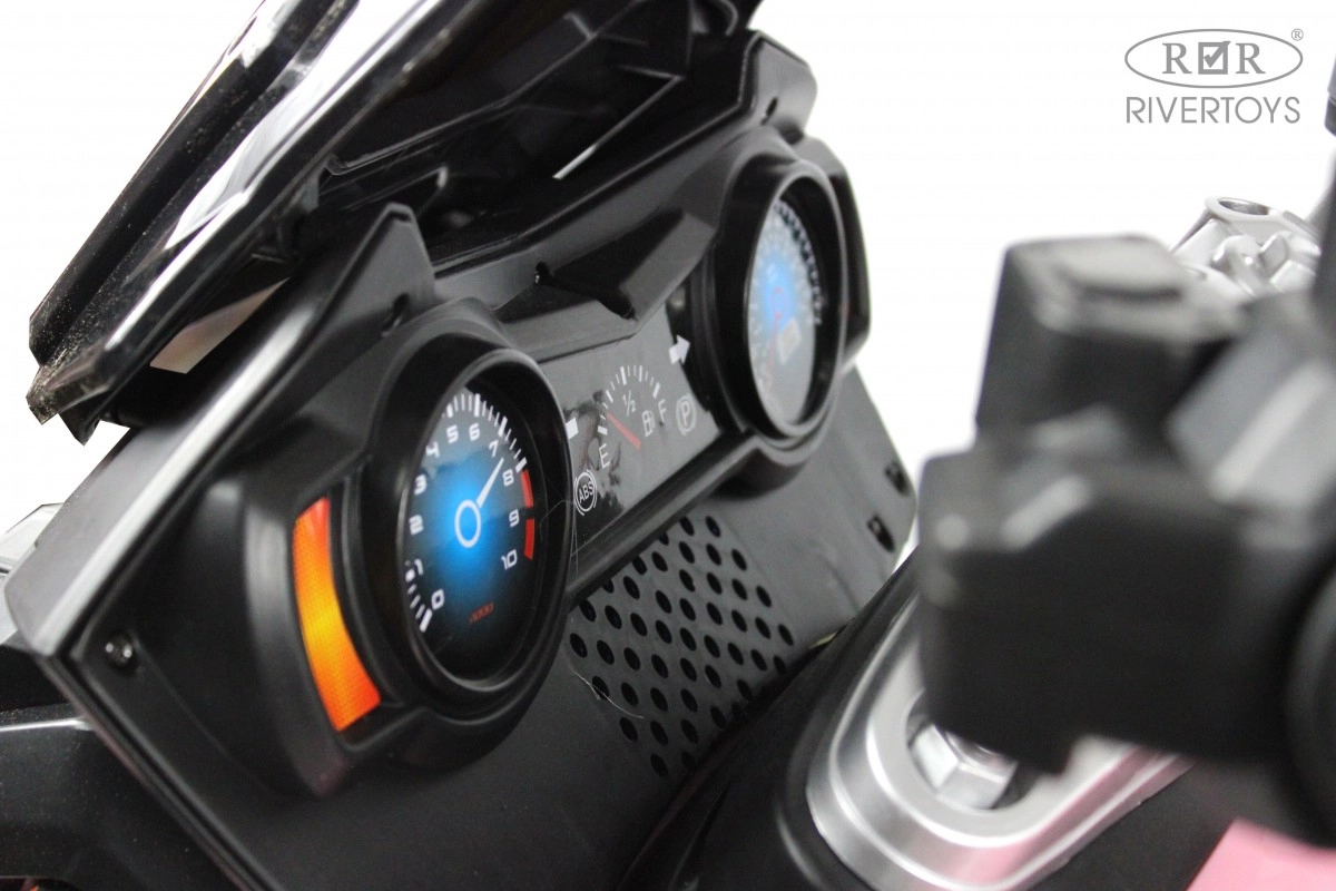 Детский электромотоцикл RiverToys М111БХ розовый m73i0s0yeekiex8666griopaw73ygp4o