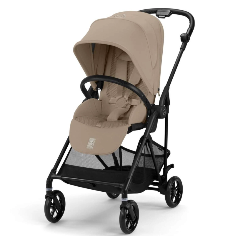 Прогулочная коляска Cybex Melio Carbon (Almond Beige с дождевиком)
