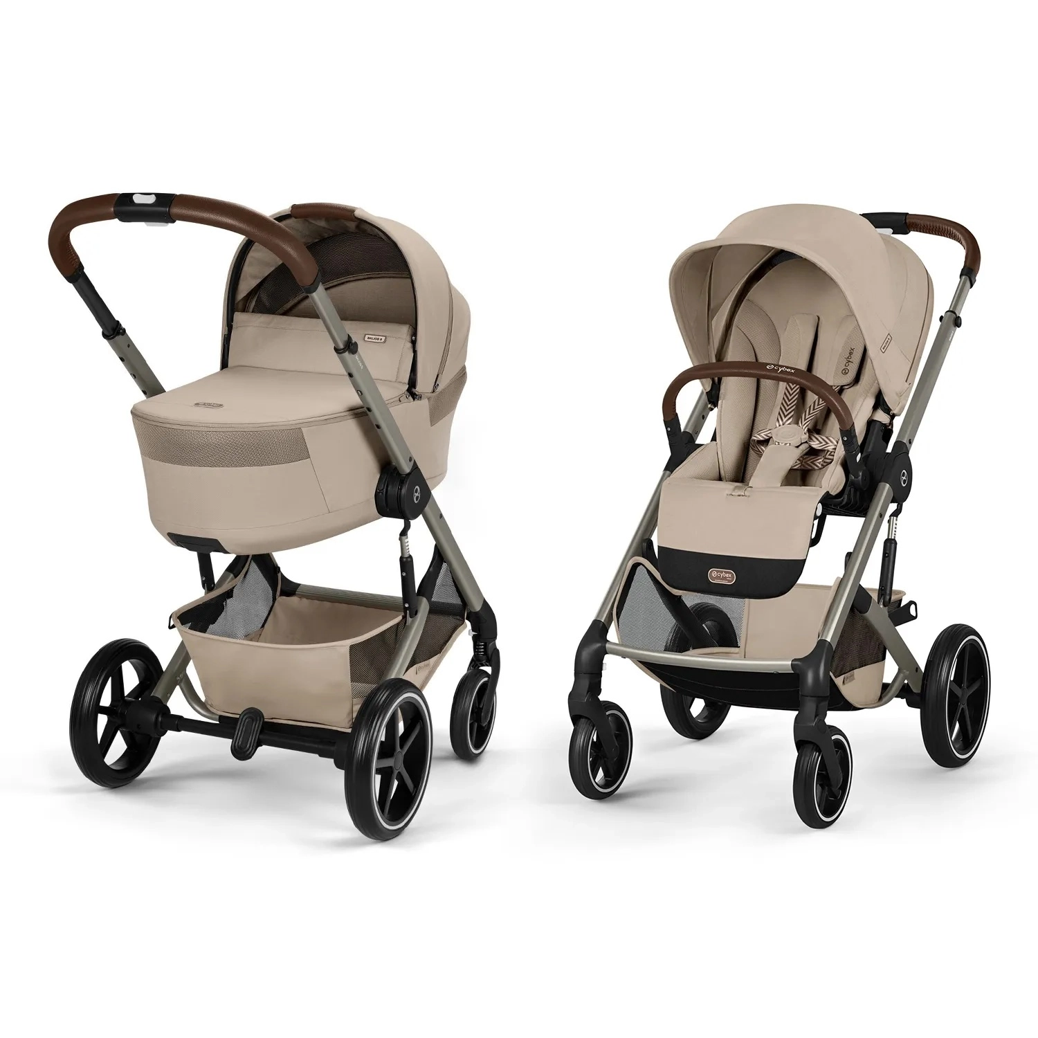 Коляска 2 в 1 Cybex Balios S Lux NEW (TPE Almond Beige)
