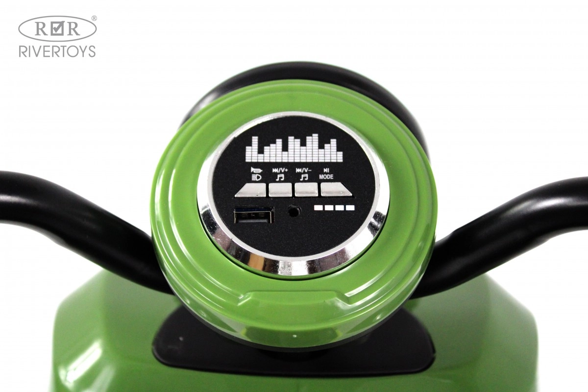 Детский электромобиль RiverToys G888GG зеленый 2f388w61h4x6kpeyvvaecag2g61v71g9