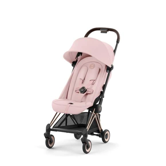 Прогулочная коляска Cybex Coya ( Rosegold Peach Pink с дождевиком и бампером)