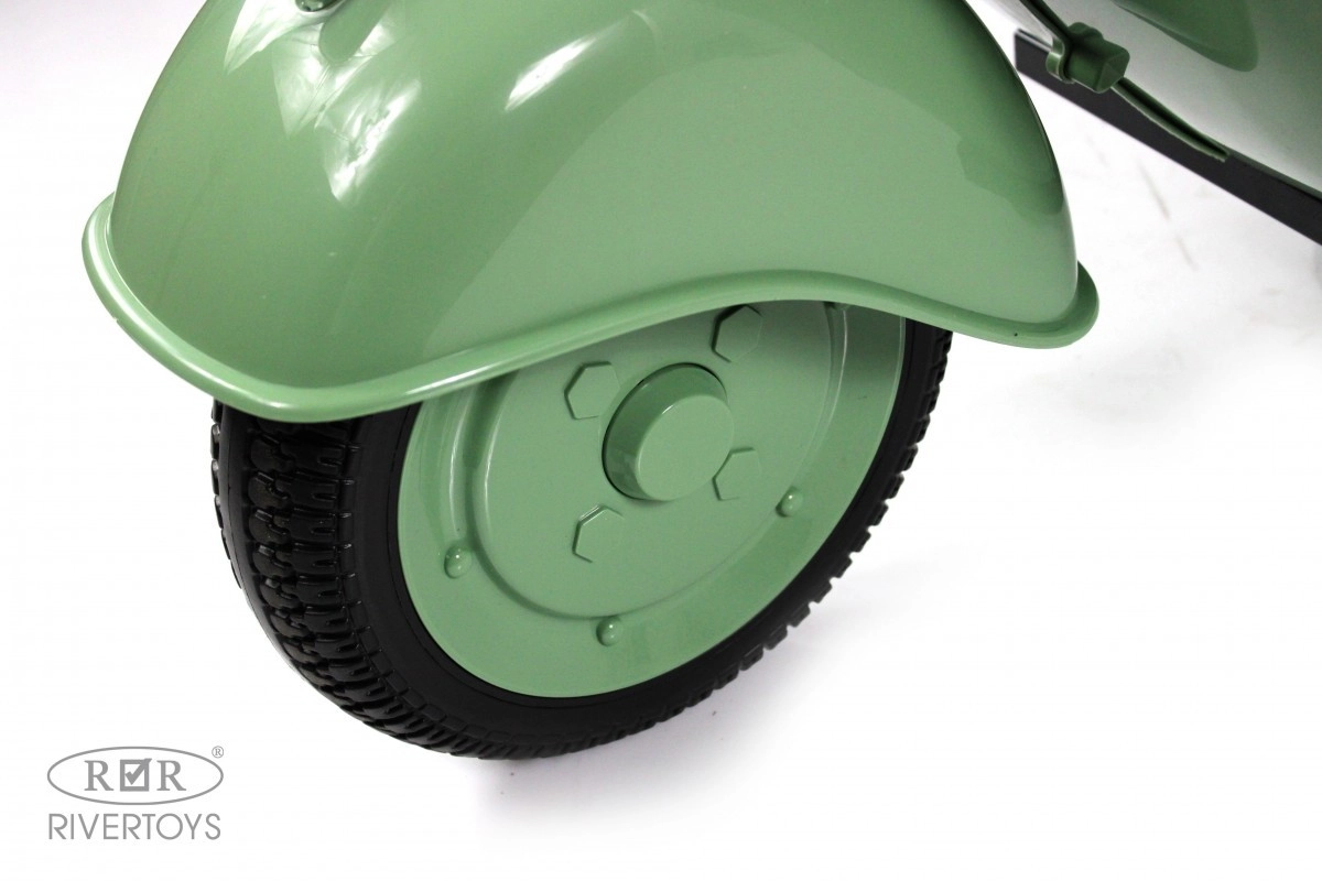 Детский электроскутер RiverToys VESPA M888MM зеленый vq16ohzqn5ahqk7tnne341ooly2rqyqd