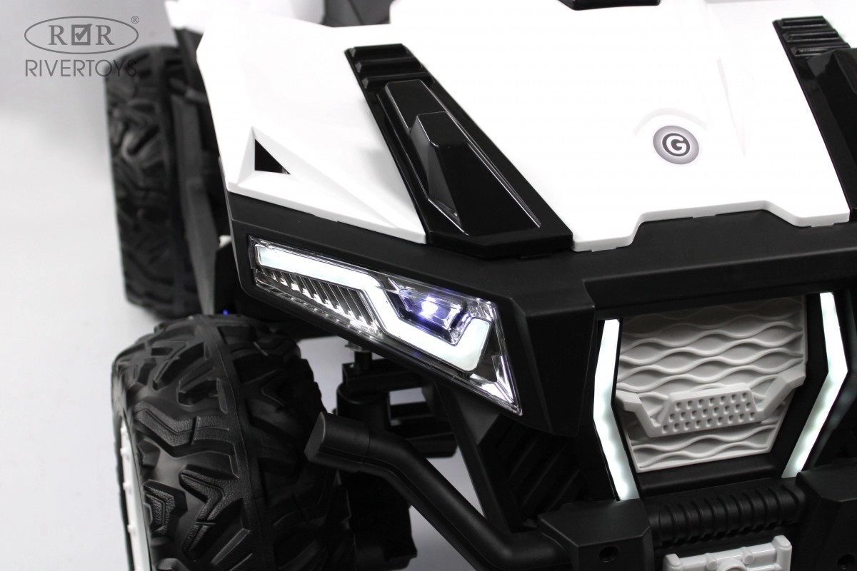 Детский электромобиль RiverToys X999XX белый e2glzwt8855ytnyok1j2nabiynxrt2ko