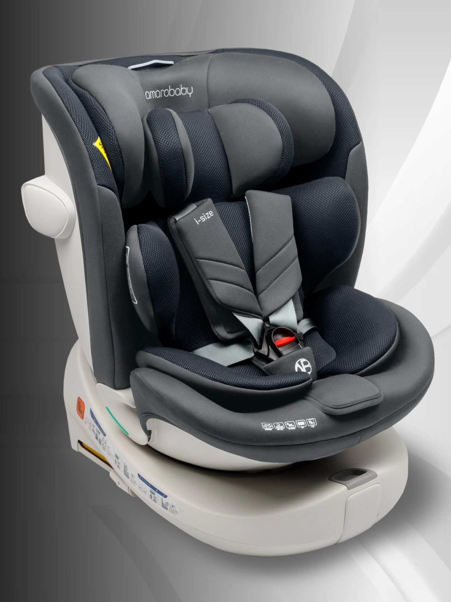 Автокресло Amarobaby Defender I-Size (Серый)