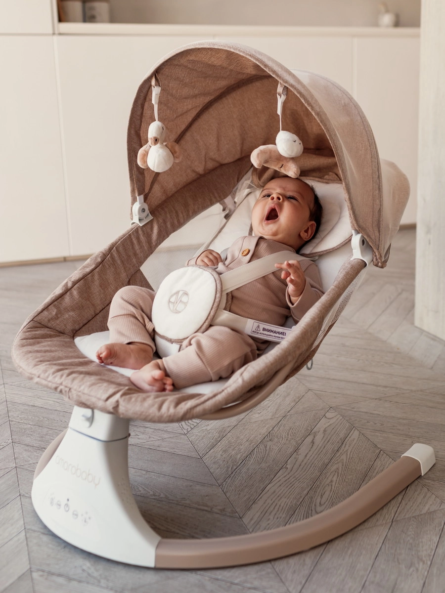 Детские электрокачели AmaroBaby Lucky Swing бежевый f1ge99fabmxr1bo446v9n5l3fo27r0uz