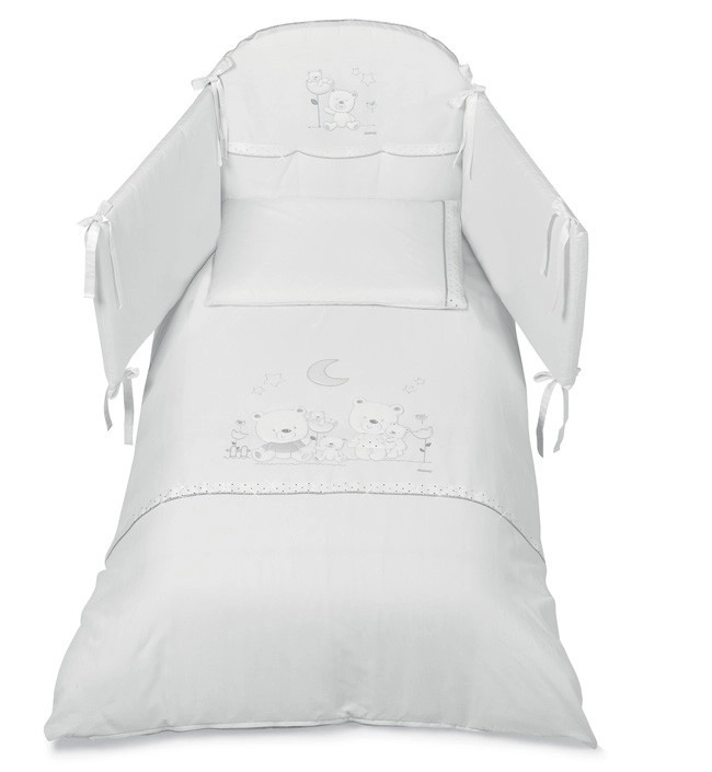 Комплект белья из 5-и предметов Italbaby Happy Family Romantic белый dd67ltay6kknyd1vr39b796n5nj89swi