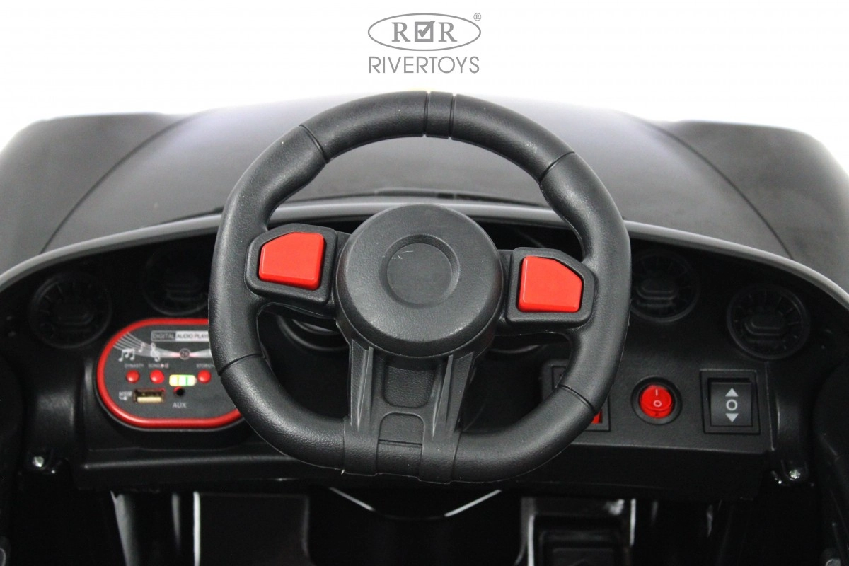 Детский электромобиль RiverToys F333FF черный глянец gw2ux309gnjx79hnyv6vwj82829uzl90