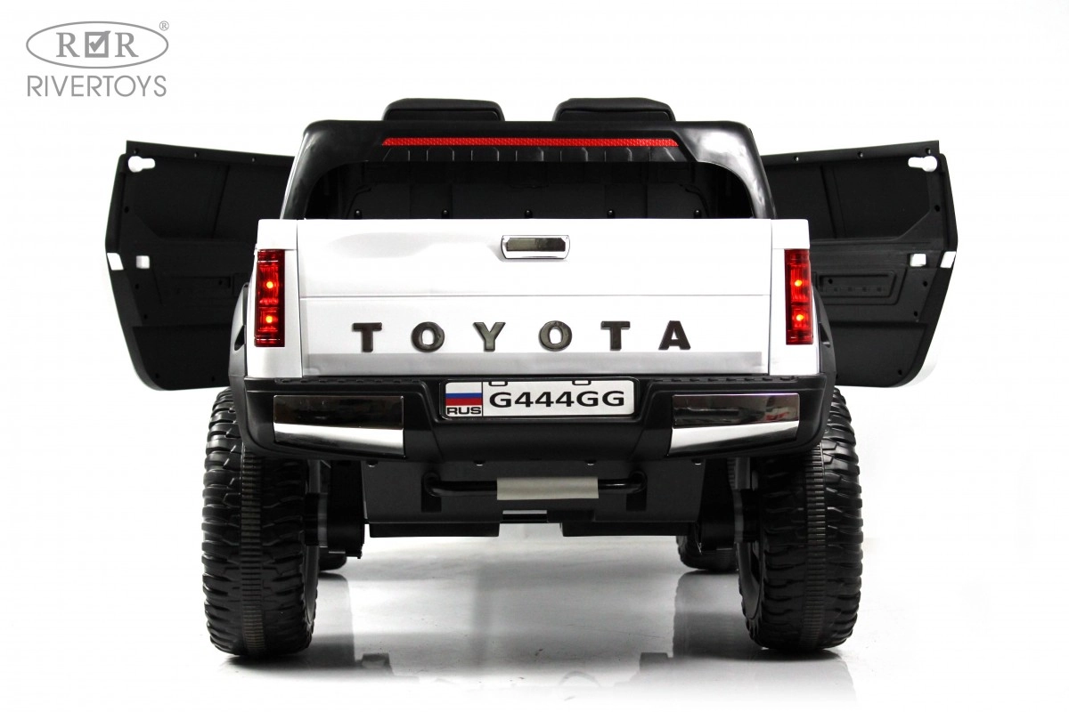 Детский электромобиль RiverToys Toyota Tundra G444GG белый su0w77gd4fjm2ut4iqtn7hyba3040ixx