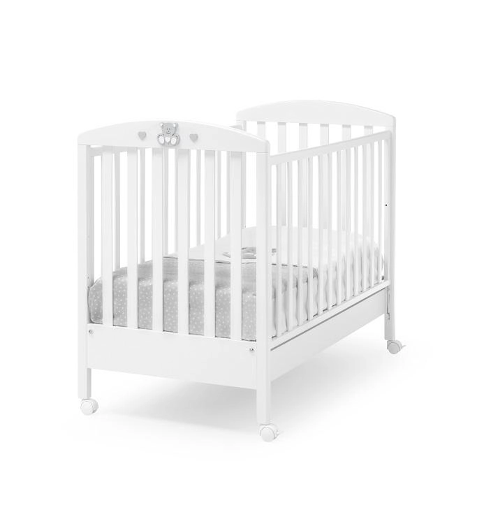 Детская кроватка Erbesi Charly белый/серый 819aa8cc94092f226c1d3dcfc8fc04a8