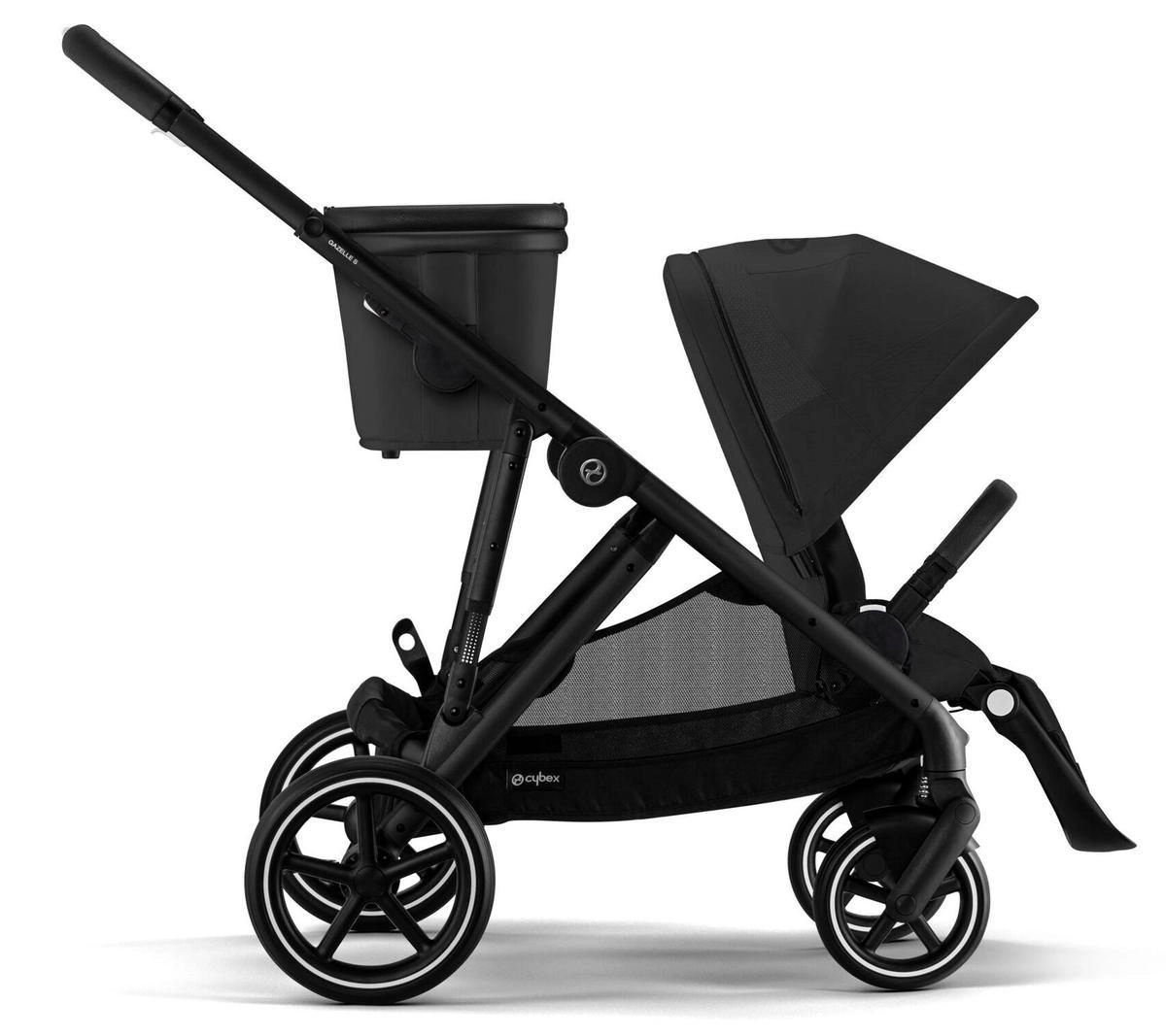 Прогулочная коляска Cybex Gazelle S BLK Moon Black с корзиной и дождевиком 90xuw7mo27cllzduz54c4srzdfj3s3gx