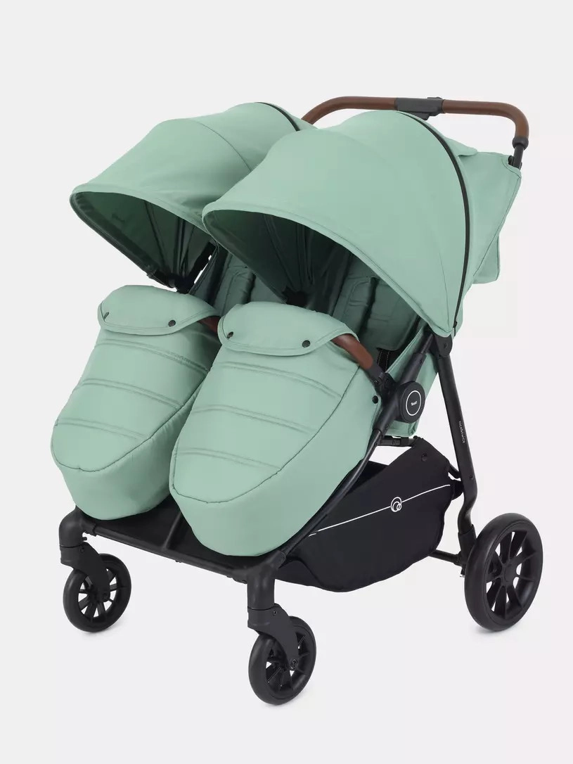 Детская прогулочная коляска для двойни Rant Twinny Wild green 4jm3pdhpb98o614ykmfnz7ealv7nak2d