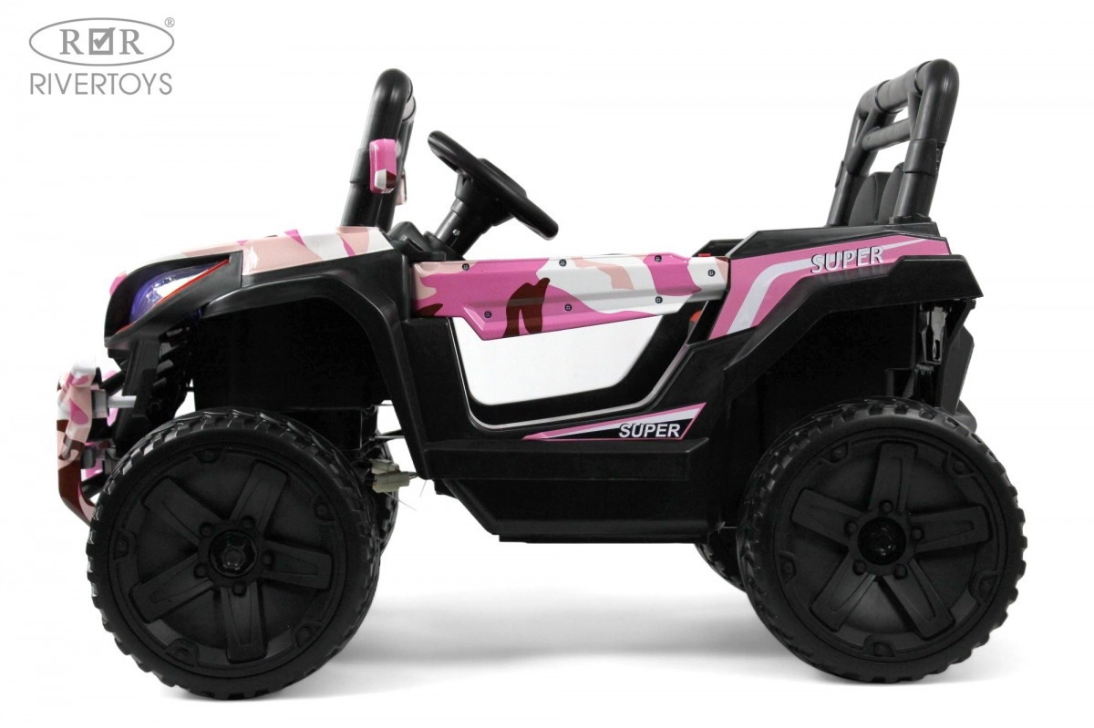 Детский электромобиль RiverToys L888LL розовый камуфляж k3skb7i8vw2wrstfcnnfhxed9axwbf6k