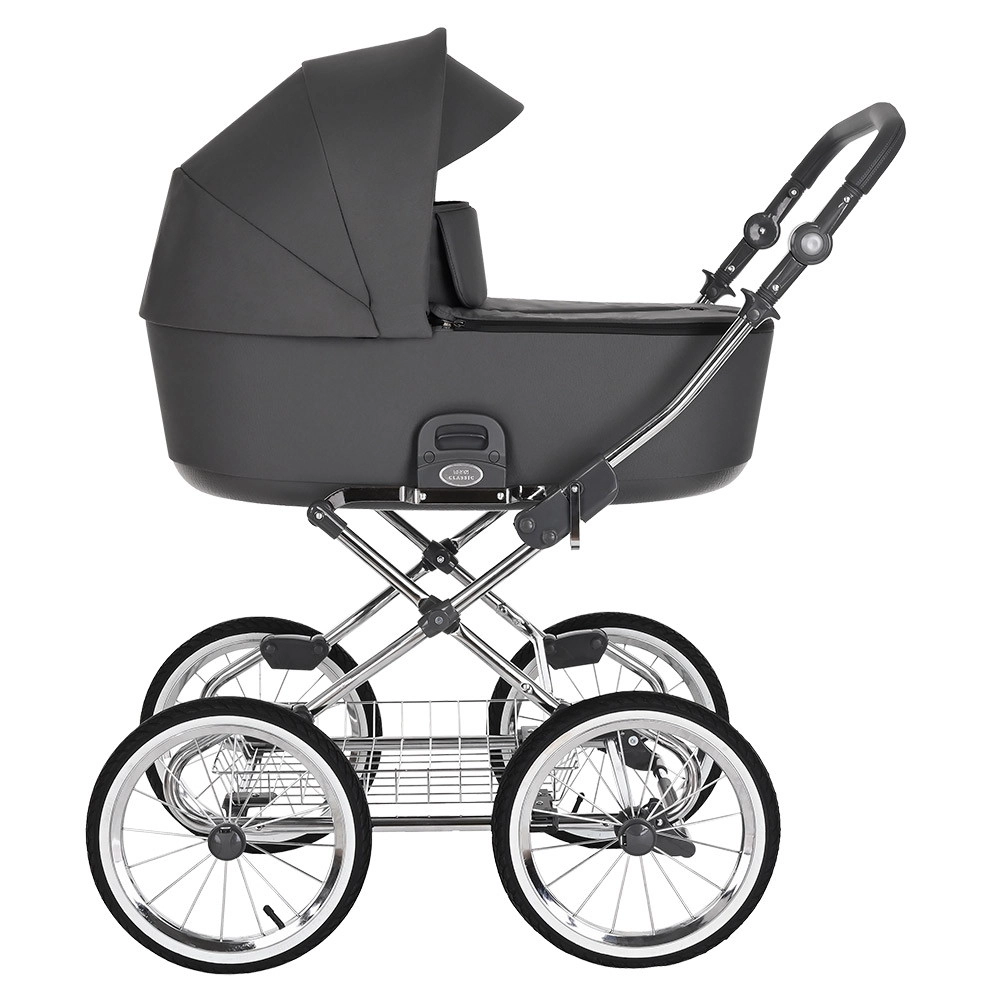 Коляска 2 в 1 Roan Bass Next Classic, d14 Steel Grey/Chrome//руч.Серый nlh8byweamxnou50cpsywumnc0jzh5s4