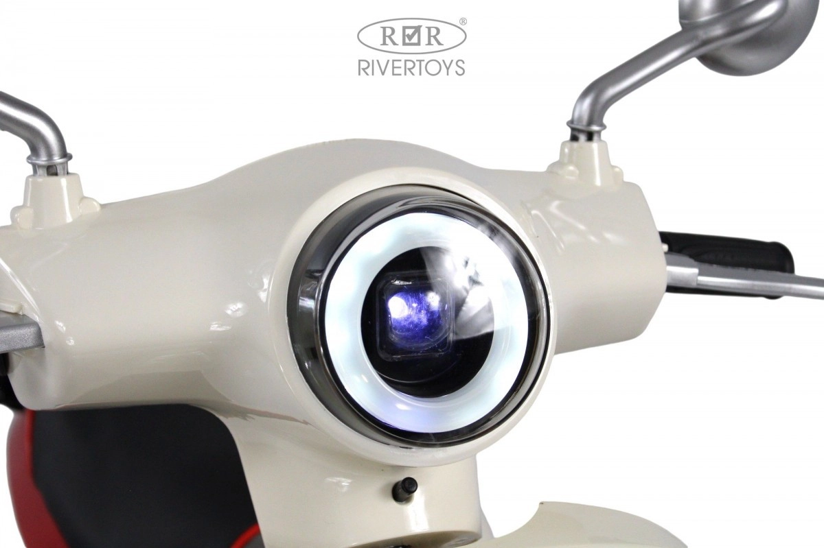 Детский электромотоцикл RiverToys Z555ZZ бежево-красный 064qqxfkp8wcgg6u1svocogs13r24upw