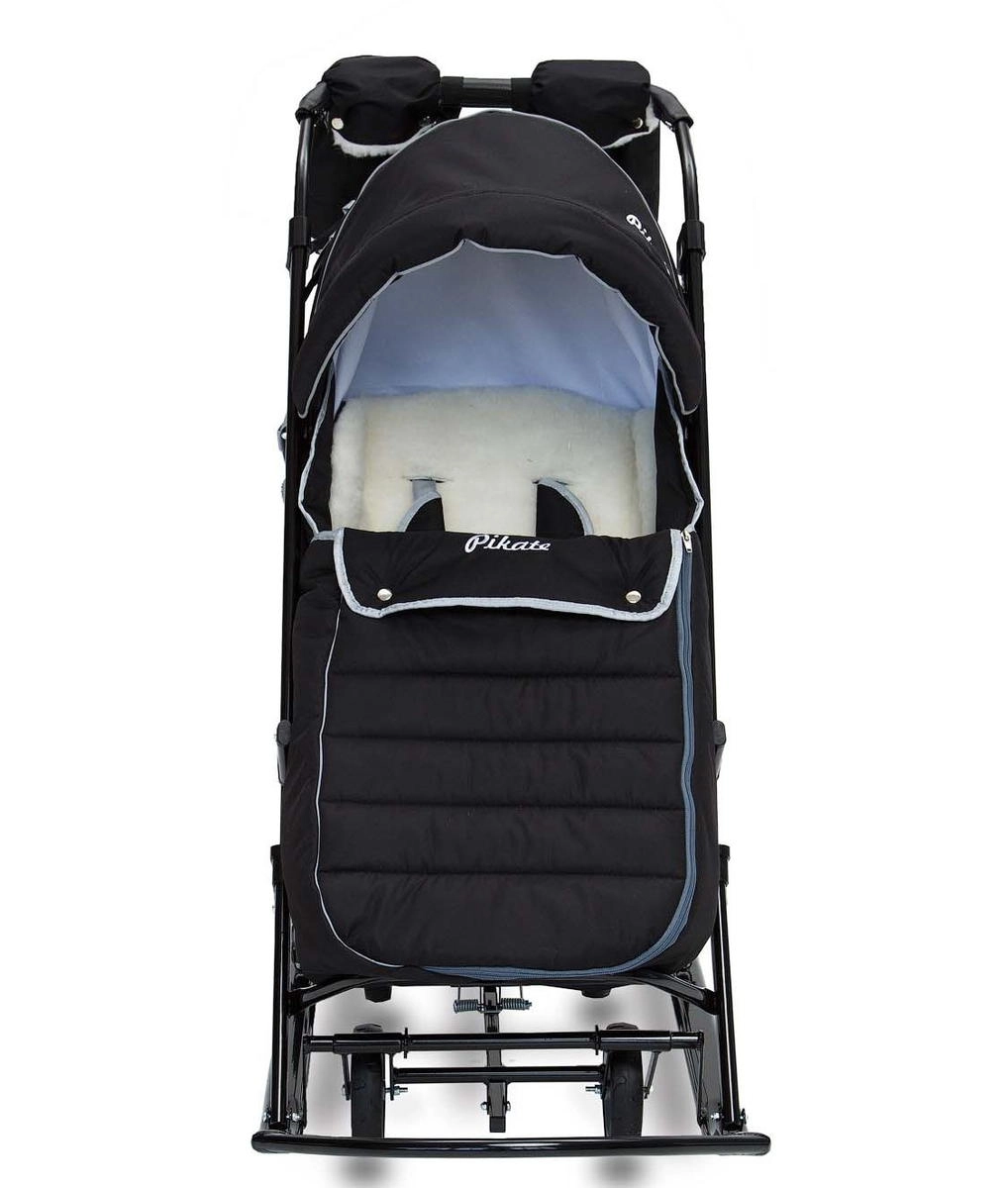 Санки-коляска Pikate Onyx чёрный pq2fierraj38n8rygf0jbv60bz6vq071