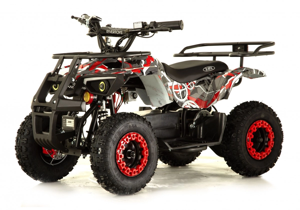 Детский электроквадроцикл RiverToys TIKI красный спешл rogo5t23qnukae5zjwwpxtgt8n2fdfpa