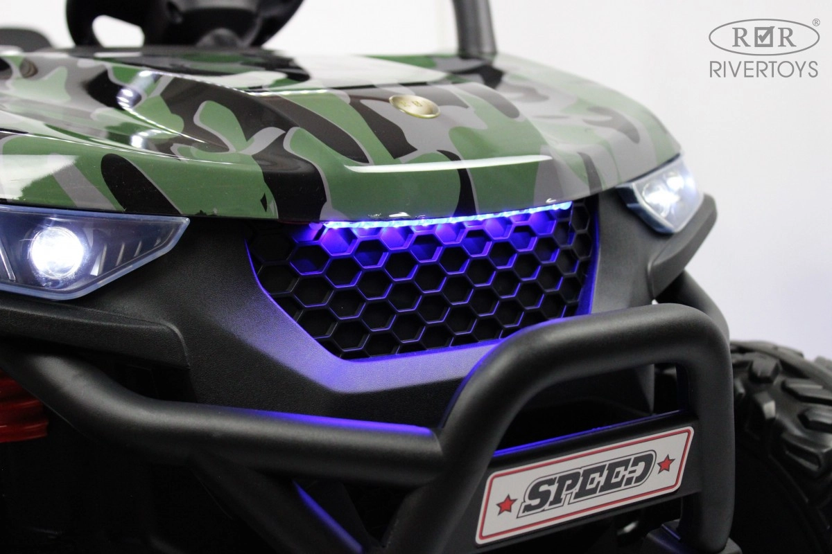 Детский электромобиль RiverToys T777TT 4WD зеленый камуфляж xsbe0ka9tc0uv8285jc7ljoj0p6zney0