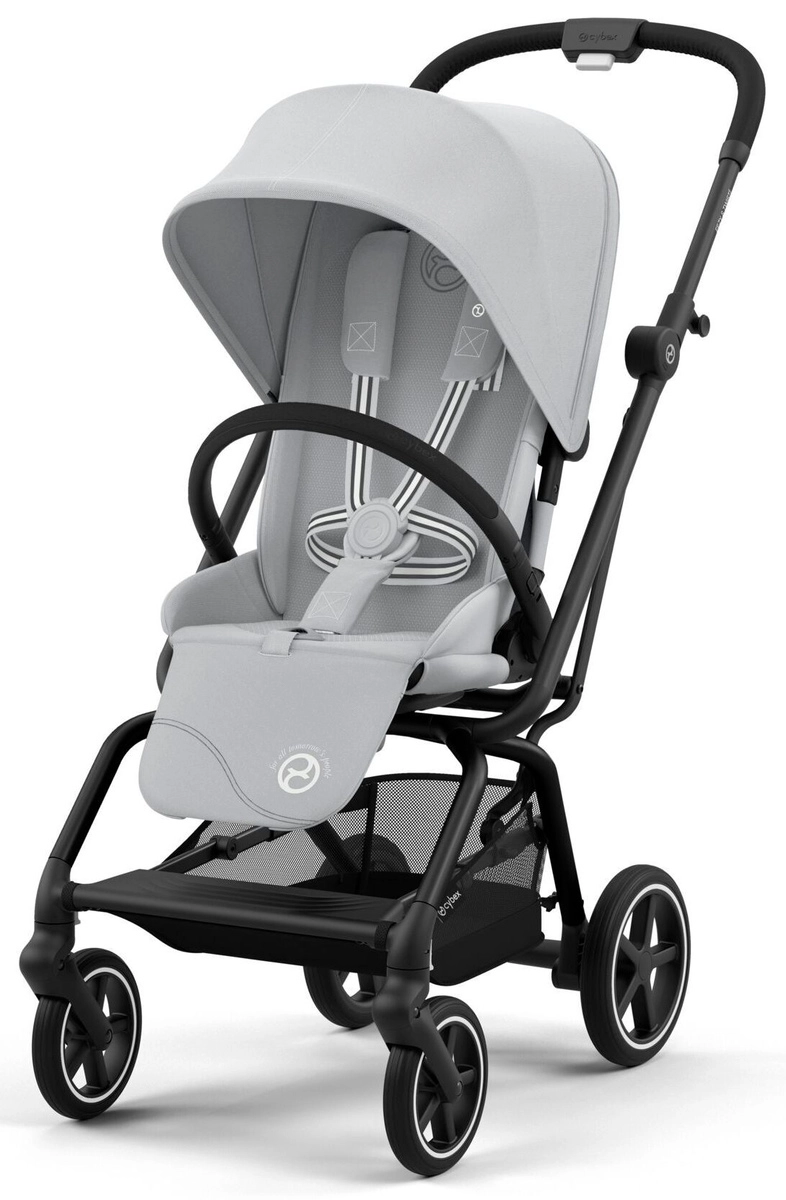 Прогулочная коляска Cybex Eezy S Twist + 2  (BLK Fog Grey с дождевиком и бампером)