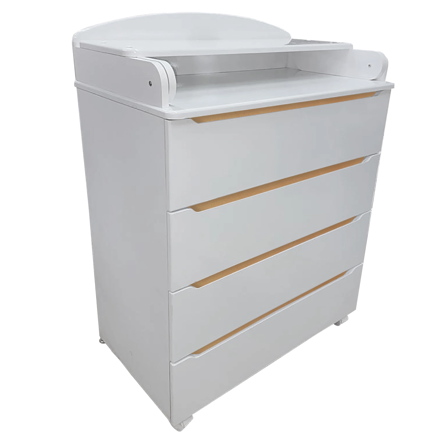 Комод Indigo Style 800/4 с широким пеленальным столиком, МДФ Белый-натуральный 27340925c5ba1365b43d50c4c6bbdb30