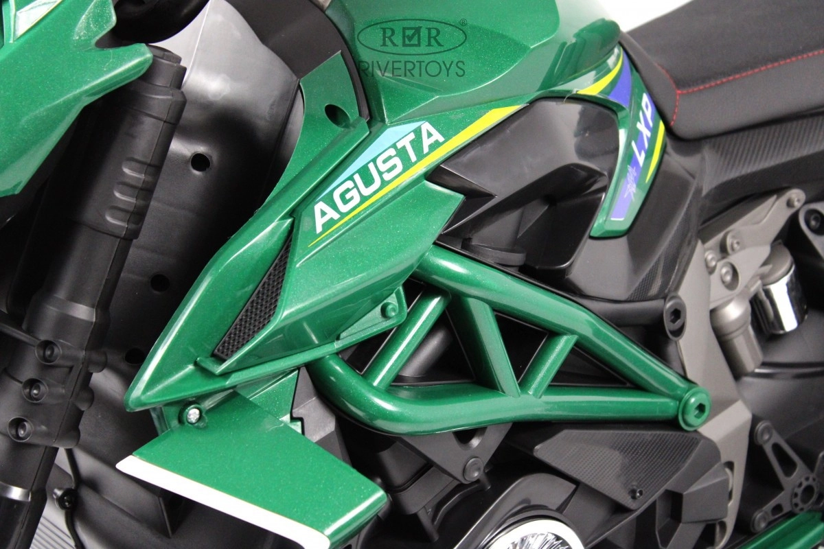 Детский электромотоцикл RiverToys C111MC зеленый 8ukv82rsxdh53i0twqy1iebequo88br1