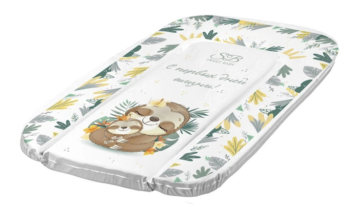 Пеленальный матрасик 48х71 Sweet Baby Fantasy Grigio (ленивец серый) s4tqu1owwj9j92nujxtd5dp4305zttvj
