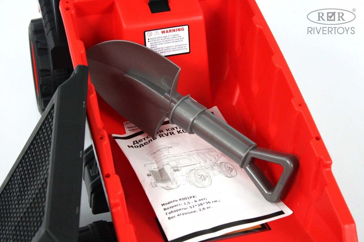 Детский толокар RiverToys K001PX красный 0e6r6bn65hagui102zerdz43am4yet57