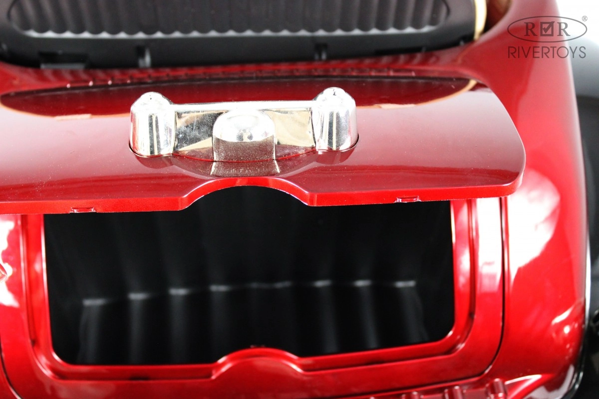 Детский электромобиль RiverToys X005XX красно-черный o2rrtsy5vo34mnq6s31wjut93qwaxhl3